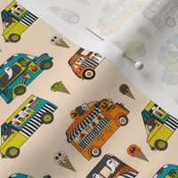 MINI Halloween Ice Cream Van fabric - spooky cute design boys cream 4in