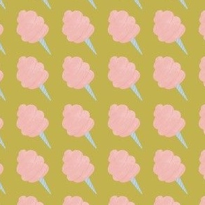 Cotton Candy on Light Green