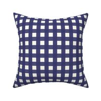 3/4 inch Medium American Blue gingham check - American Blue cottagecore country plaid - perfect for wallpaper bedding tablecloth - vichy check - 4th of july picnic kopi