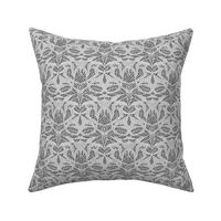 NMLH8 - Abstract Animal Hide in Tonal Gray - 4 inch repeat