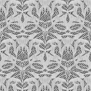 NMLH8 - Abstract Animal Hide in Tonal Gray - 4 inch repeat