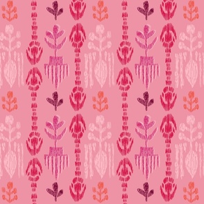 Ikat Multi Pink and Red