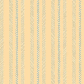  Halloween Harvest Stripe - Yellow Wheat Countryside