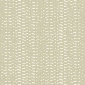Micro Abstract Geo _ Creamy White Thistle Green _ Geometric Stripe