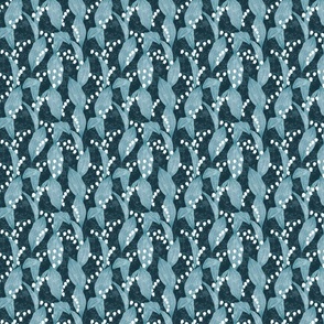 Lily of the Valley Stripe Teal Small