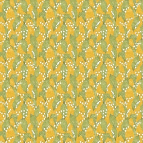 Lily of the Valley Stripe Yellow and Green Small