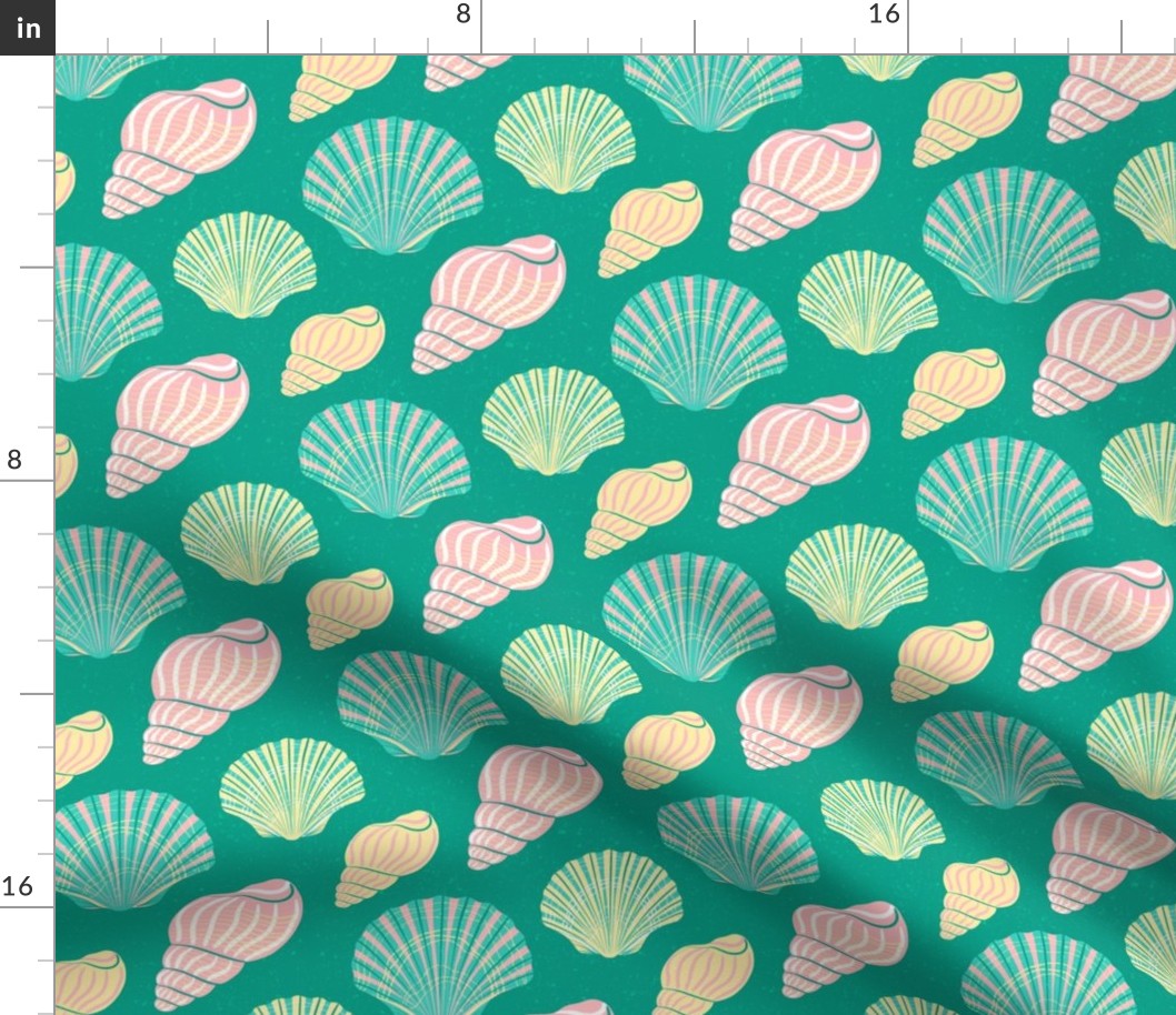 Beach Shells (green) 