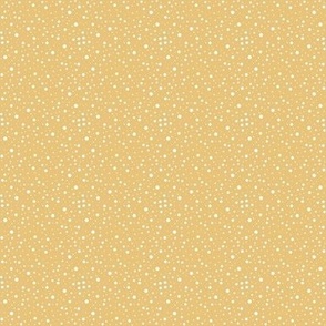 2" Random Polka Dots Dusty Honey Gold by Audrey Jeanne