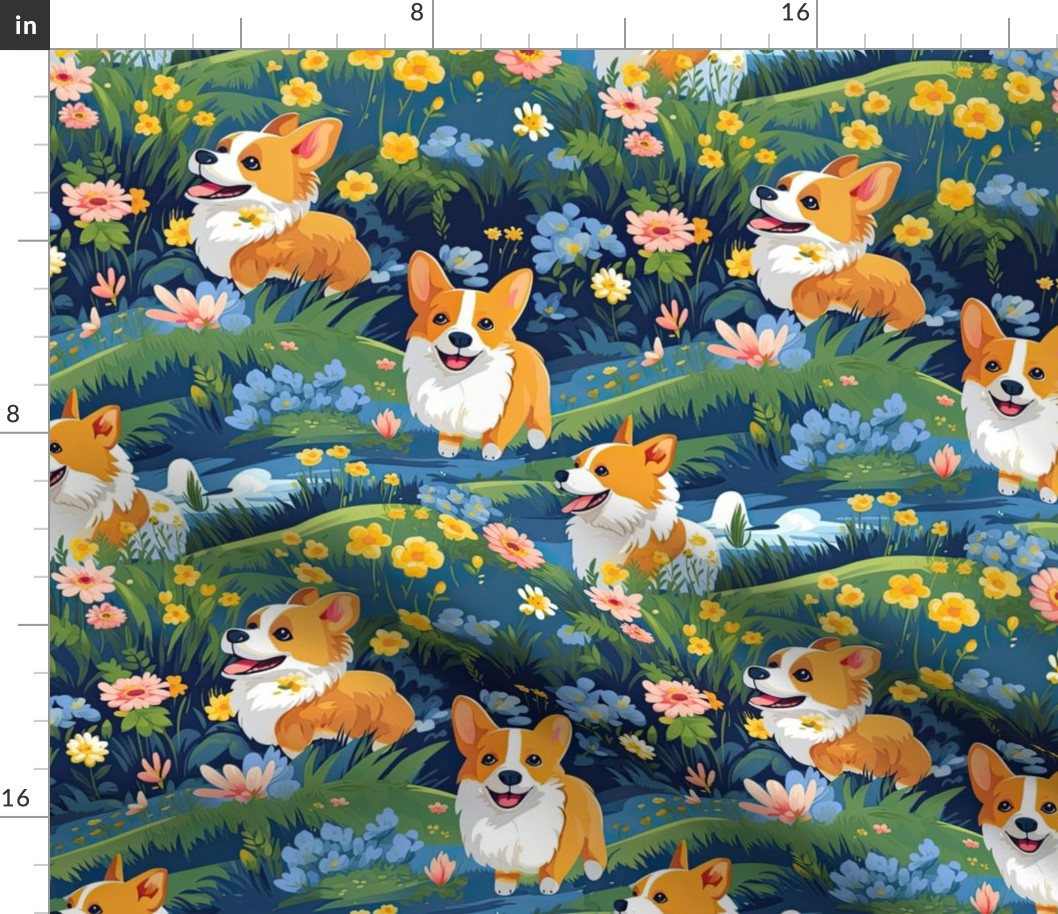 Cartoon Corgi Adventure 1