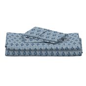 Plum Blossom Quilt - denim blue and white