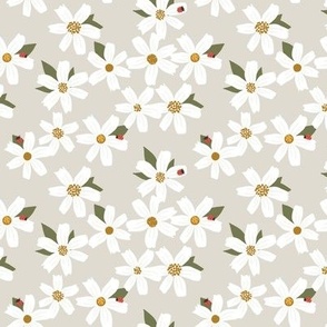 white daisy lady bug MEDIUM