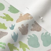 footprints pastel - small