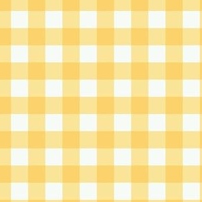 Golden Buttercup Gingham 3 x 3