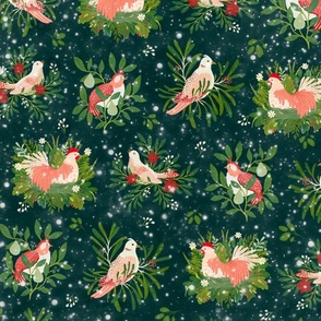 Christmas birds - large