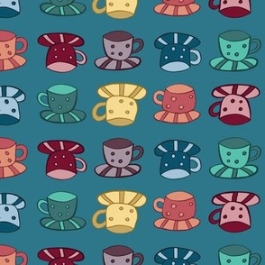 Too Many Teacups (Night Cap Colourway) - The Tea Tree Mini Collection