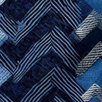 British Quilt & Craft: Denim Zigzag 1
