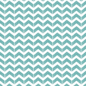 Sea Dance Chevron in Teal    |     Large Scale