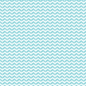 Splish Splosh Chevron in Turquoise Blue   |     Large Scale