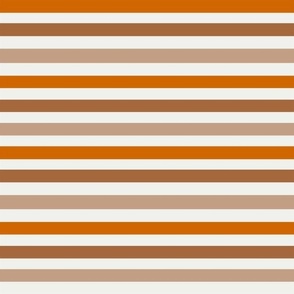 XLARGE Autumn Stripe fabric - fall fabric farm stripe coordinate rust orange brown stripes 12in
