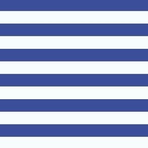 French Country Horizontal Stripe in Breton Blue