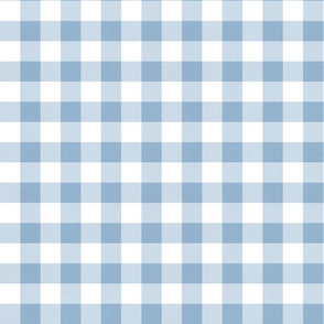 French Country Blue Checkered Pattern