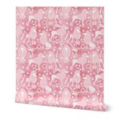 Pink Posh Poodle Grooming in Plaid • LARGE