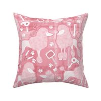 Pink Posh Poodle Grooming in Plaid • LARGE