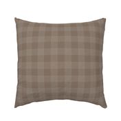 3" Crossover Plaid dark: Earthy Brown & Cream Linear Plaid