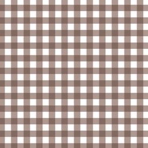 Small // Gingham: Brown - Checkers
