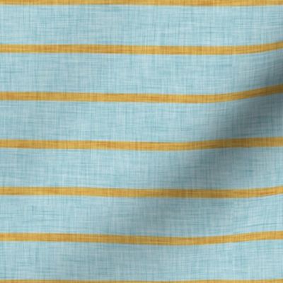 French Cottage Stripes Copper Blue