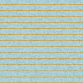 French Cottage Stripes Copper Blue