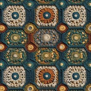 British Quilt & Craft: Prussian Blue Ochre Crochet