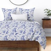 Forest Fauna Toile - blue 