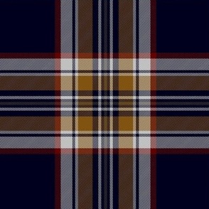 Stewart navy tartan, 6"