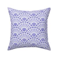 Serene Sunshine- 26 Lilac- Art Deco Wallpaper- Geometric Minimalist Monochromatic Scalloped Suns- Petal Cotton Solids Coordinate- Small- Soft Pastel Purple- Lavender- Periwinkle- Violet- Pastel Haloween