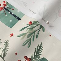 Watercolor Christmas Presents Prints