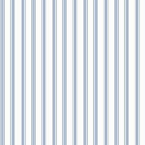 Ticking Stripe: Light Slate Blue, Dusty Blue Pillow Ticking