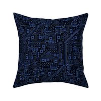 Evil Robot Circuit Board (Black and Blue)