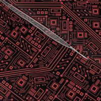 Evil Robot Circuit Board (Black and Red)