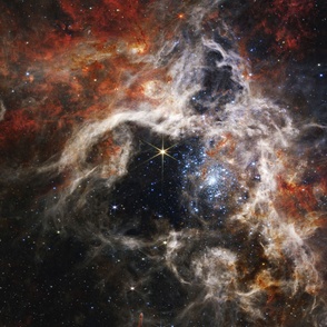 JWST Tarantula Nebula, 30 Doradus, NGC 2070 — space photo