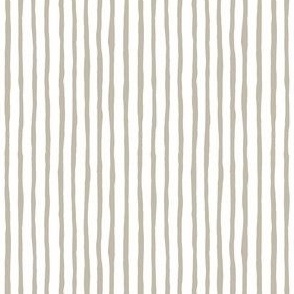 THIN- Wavy Wonky Stripe Khaki White_Small Scale 