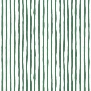 THIN Wavy Wonky Green White Stripe_Small Scale