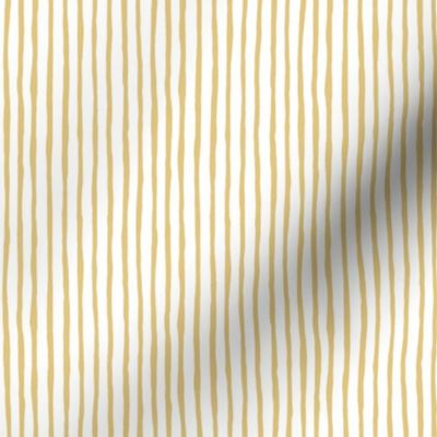 THIN Wavy Wonky Stripes Yellow White_Small Scale 