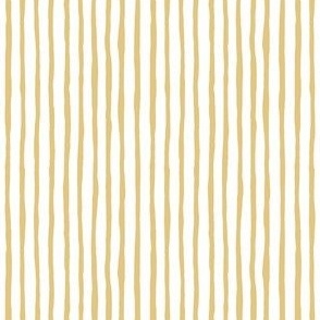 THIN Wavy Wonky Stripes Yellow White_Small Scale 