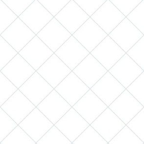 Diagonal Plaid (Blue & White)