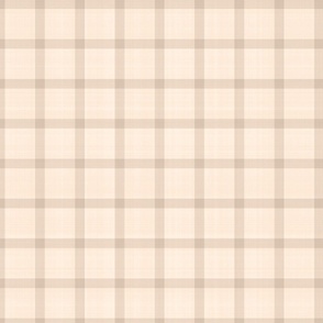Rustic Linen Checks Gingham Pattern With A Vintage Linen Vibe Beige Brown