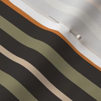 Vertical Pin Stripe Pattern In Autumn Colors