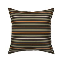 Horizontal Pin Stripe Pattern In Autumn Colors