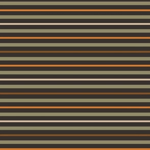 Horizontal Pin Stripe Pattern In Autumn Colors