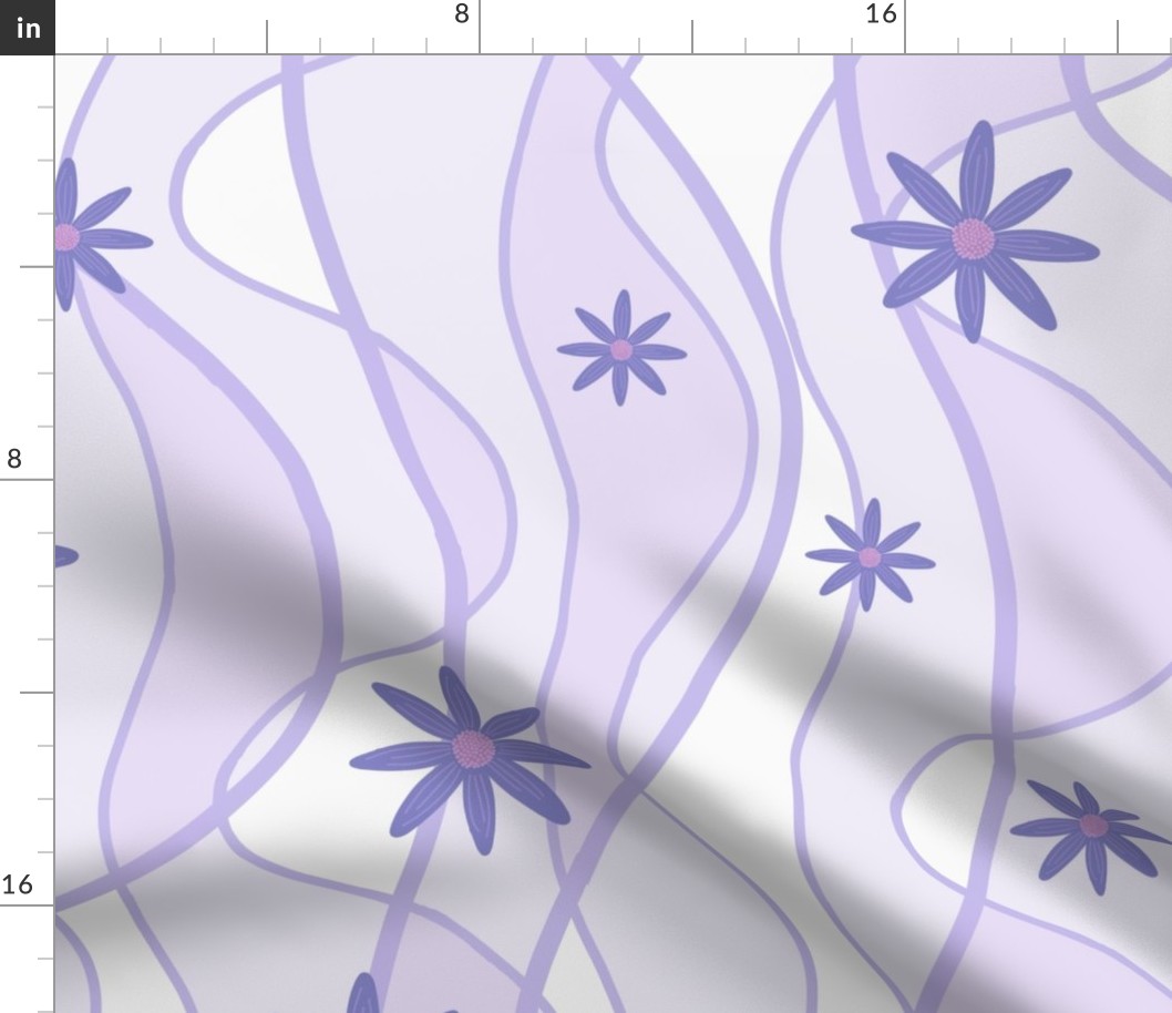 Jumbo Mod Flowy Flowers, Princess Purple